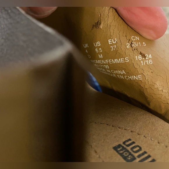 New Clarks Women's Helio Float Fashion Metallic Pewter Wedge Sandals Size 6.5M - Picture 5 of 7